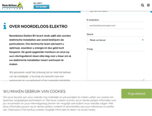 Tablet Screenshot of noordelooselektro.nl
